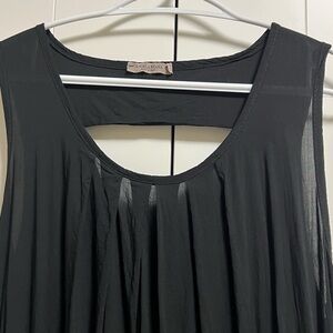 Angela Mara made in Italy Black dress or tunic size L